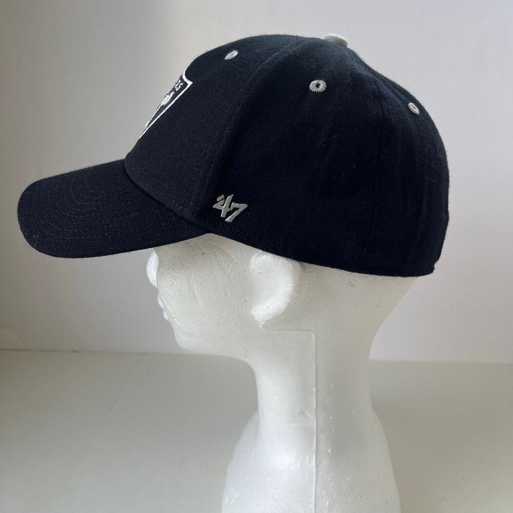 Las Vegas Raiders Ball Cap Hat One Size Black 47 Brand NFL Embroidered Logo Dad - Picture 2 of 10